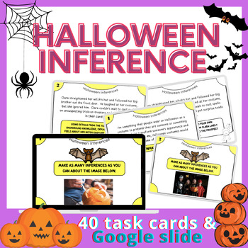 Preview of Halloween Inference Task Cards