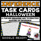 Halloween Inference Task Cards Google Ready!