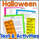 Halloween Informational Close Reading Comprehension Passag