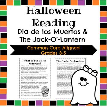 Preview of Halloween Reading Comprehension-Day of the Dead and Jack-O-Lantern