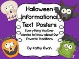 Halloween Informational Text Posters and Coloring Book