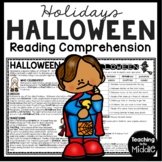 Halloween Informational Text Reading Comprehension Workshe