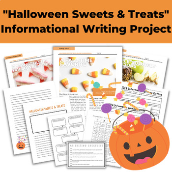 Preview of Halloween Informational Writing Project ("Halloween Sweets & Treats")