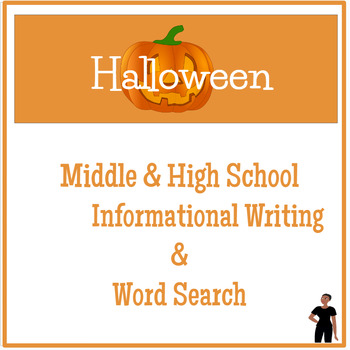 Preview of Halloween- Informational Writing and Word Search