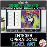 Integer Operations Digital Resource Pixel Art Math GOOGLE 