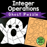 Halloween Integer Operations Math Puzzle