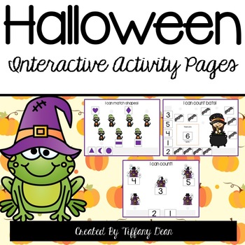 Halloween Activity Pages - INTERACTIVE! | TPT