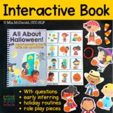 Halloween Interactive Book | WH- questions | inferring | r