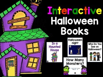 Preview of Halloween Interactive Books - Digital Versions Of Each Book- Autism - Speech