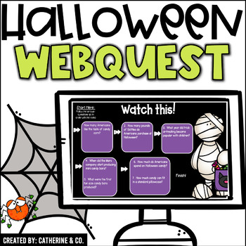 Preview of Halloween Internet Scavenger Hunt Activity