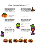 Halloween Interpreting Remainders Worksheet