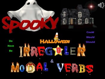 Preview of Halloween Irregular and Modal Verbs