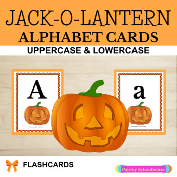 Halloween Jack-O-Lantern Alphabet Cards by Paisley Schoolhouse | TPT