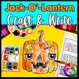 Halloween Jack-O'-Lantern Craft and Writing Prompt Worksheets