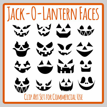 cute jack o lantern faces printable