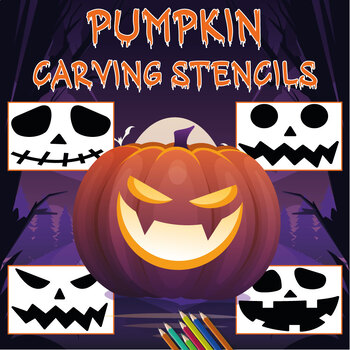 Halloween Jack o Lantern / Pumpkin Clip Art / Carving Stencils ...