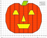 Halloween, Jack-o'-Lantern, Pumpkin, Coordinate Graphing, Coordinate Drawing