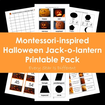 Preview of Halloween Jack-o-lantern Printable Pack
