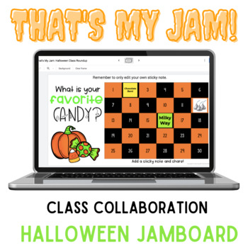 Preview of Halloween Jamboard - Class Collaboration DIGITAL ACTIVITY - Distance Learning