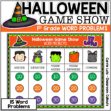 Halloween Math Digital Game Show 1st Grade Addition & Subt