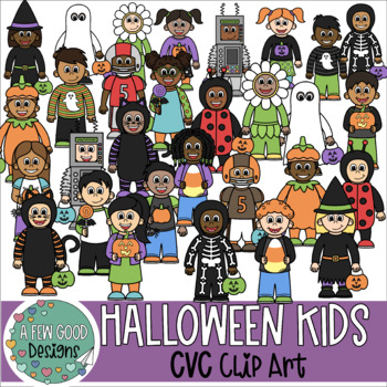 Halloween Kids Clip Art by A Few Good Designs by Shannon Few | TpT