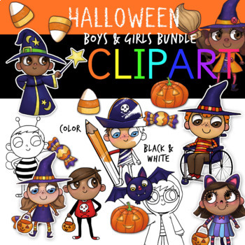 Halloween ClipArt BUNDLE - Clip Art, digital papers, worksheets | TPT