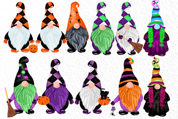 Download Halloween Kids Clipart Thanksgiving Gnomes Cute Gnomes Spooky By Vivastarkids