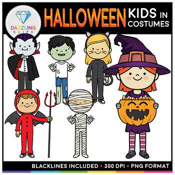 Halloween Costume Clipart Set I by Dazzling Clips | TpT