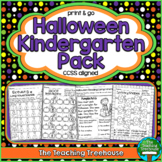 Halloween Kindergarten Pack, No Prep, CCSS Aligned