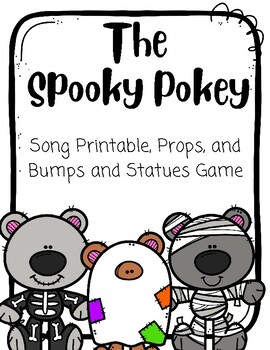 Preview of Halloween Kindergarten Song- The Spooky Pokey & Bumps and Statues Game