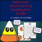 Halloween Kindergarten and Preschool Growing activity vari