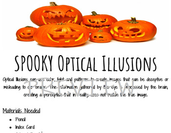Preview of Halloween Lab Light Waves Spooky Optical Illusion