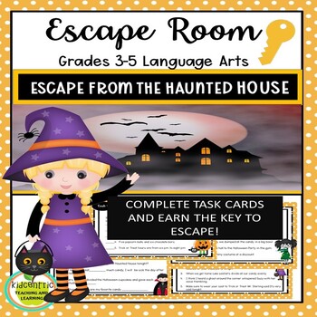 Preview of Halloween Language Arts Escape Room