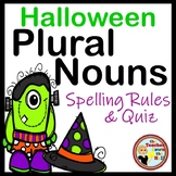 Halloween Language Arts Plural Nouns Spelling Activitiy