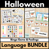 Halloween Language Bundle with Bingo Game & Pumpkin Feelin