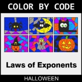 Halloween: Laws of Exponents - Coloring Worksheets | Color