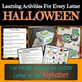 Halloween Learning Activities for Every Letter Preschool