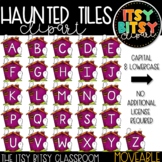 Halloween Clipart Letters A to Z Haunted Houses and Punctu