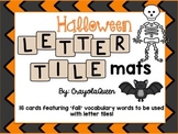 Halloween Letter Tile Mats