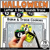 Halloween Letter Trace, Kindergarten Beginning Sounds Matc