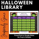 Halloween Library Jeopardy