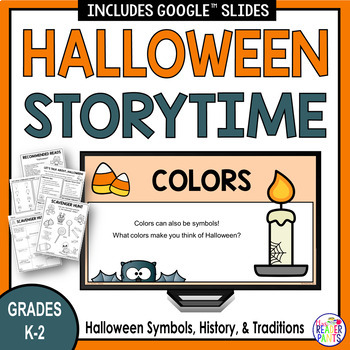 Preview of Halloween Storytime - Elementary Library Lesson - Halloween Symbols
