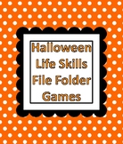 Halloween Life Skills File Folder Games