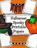 Halloween Lined Printable Writing Paper Stationary {in 1 i