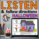 Halloween Listen and Follow Directions with AUDIO |  Boom Cards™