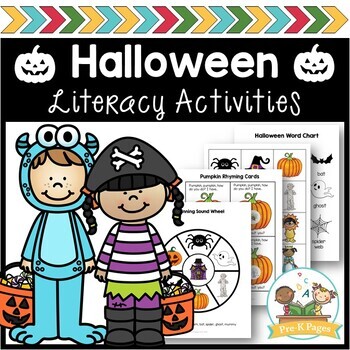Halloween Literacy Activities for Preschool and Pre-K by PreKPages