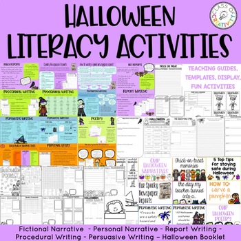 Preview of Halloween Literacy Activities