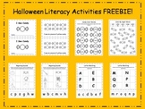Halloween Literacy Activities FREEBIE - CCSS aligned