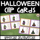 Halloween Uppercase and Lowercase Center Clip Cards