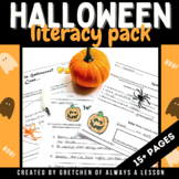 Halloween Literacy Activities Pack